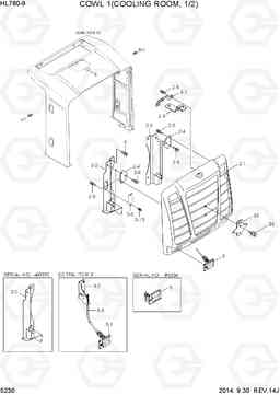 5230 COWL 1(COOLING ROOM, 1/2) HL760-9, Hyundai