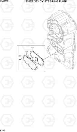 6260 EMERGENCY STEERING PUMP HL760-9, Hyundai