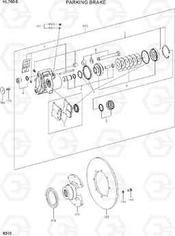 6310 PARKING BRAKE HL760-9, Hyundai