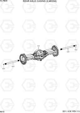 6410 REAR AXLE CASING 2(-#0204) HL760-9, Hyundai