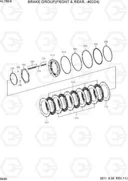 6430 BRAKE GROUP(FRONT & REAR, -#0204) HL760-9, Hyundai