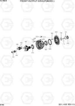 6700 FRONT OUTPUT GROUP(#0205-) HL760-9, Hyundai