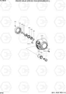 6750 REAR AXLE DRIVE HOUSING(#0205-) HL760-9, Hyundai