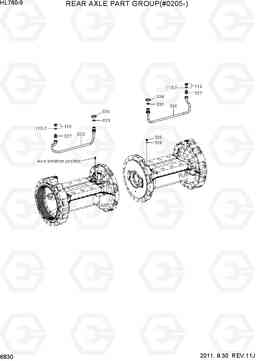 6830 REAR AXLE PART GROUP(#0205-) HL760-9, Hyundai