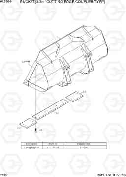 7033 BUCKET(3.3M3, CUTTING EDGE,COUPLER TYPE) HL760-9, Hyundai