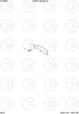 9470 HEAT SHIELD HL760-9, Hyundai