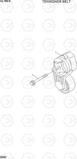 9580 TENSIONER BELT HL760-9, Hyundai