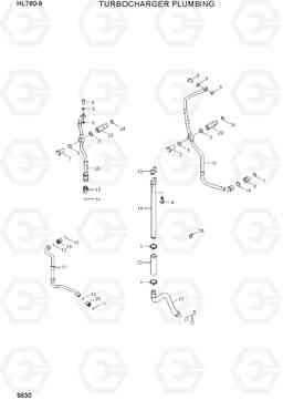 9630 TURBOCHARGER PLUMBING HL760-9, Hyundai