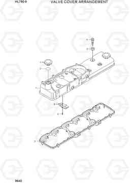 9640 VALVE COVER ARRANGEMENT HL760-9, Hyundai