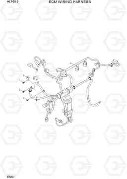 9700 ECM WIRING HARNESS HL760-9, Hyundai