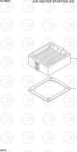 A010 AIR HEATER STARTING AID HL760-9, Hyundai