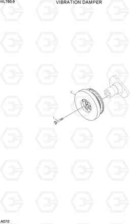 A070 VIBRATION DAMPER HL760-9, Hyundai