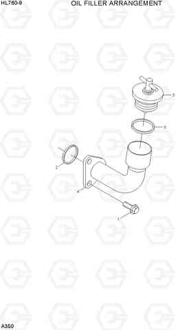 A350 OIL FILL ARRANGEMENT HL760-9, Hyundai