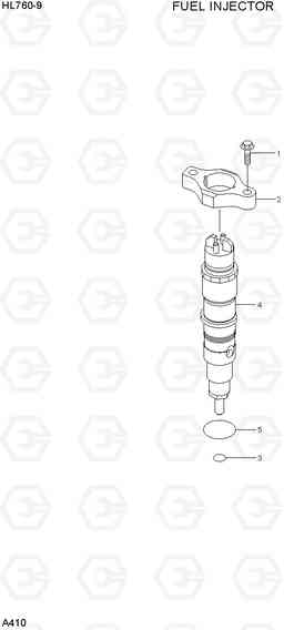 A410 FUEL INJECTOR HL760-9, Hyundai