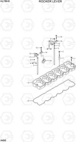 A450 ROCKER LEVER HL760-9, Hyundai