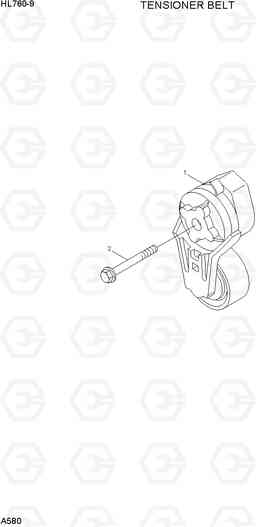 A580 TENSIONER BELT HL760-9, Hyundai