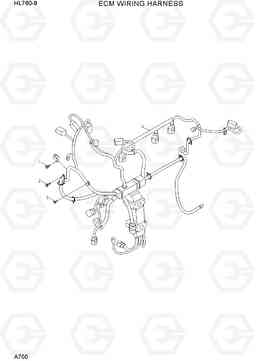 A700 ECM WIRING HARNESS HL760-9, Hyundai