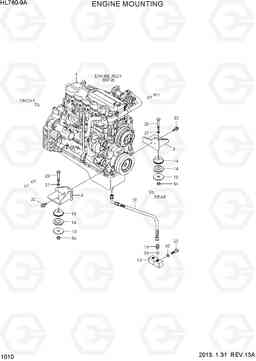 1010 ENGINE MOUNTING HL760-9A, Hyundai