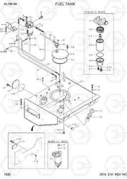 1020 FUEL TANK HL760-9A, Hyundai