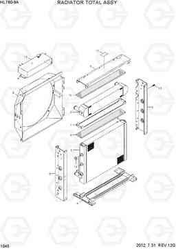 1045 RADIATOR TOTAL ASSY HL760-9A, Hyundai