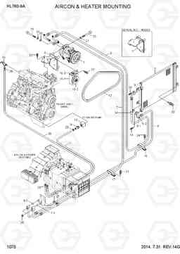 1070 AIRCON & HEATER MOUNTING HL760-9A, Hyundai