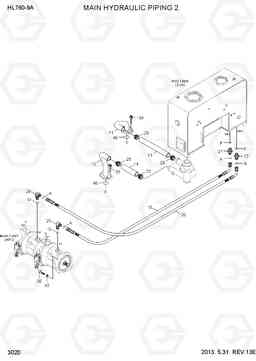3020 MAIN HYDRAULIC PIPING 2 HL760-9A, Hyundai