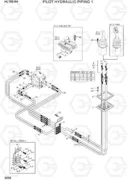 3030 PILOT HYDRAULIC PIPING 1 HL760-9A, Hyundai