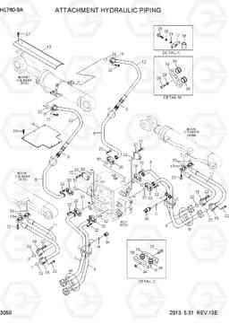 3050 ATTACHMENT HYDRAULIC PIPING HL760-9A, Hyundai