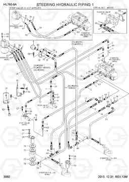 3060 STEERING HYDRAULIC PIPING 1 HL760-9A, Hyundai