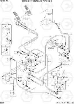 3090 BRAKE HYDRAULIC PIPING 2 HL760-9A, Hyundai