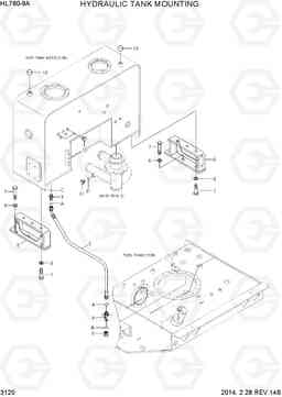 3120 HYDRAULIC TANK MOUNTING HL760-9A, Hyundai