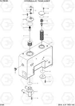 3130 HYDRAULIC TANK ASSY HL760-9A, Hyundai