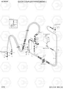 3170 QUICK COUPLER PIPING(#0045-) HL760-9A, Hyundai