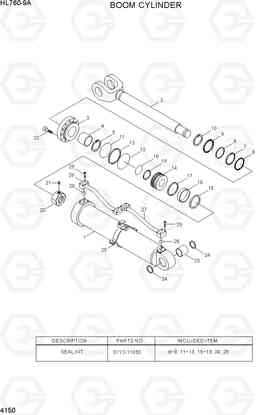 4150 BOOM CYLINDER HL760-9A, Hyundai