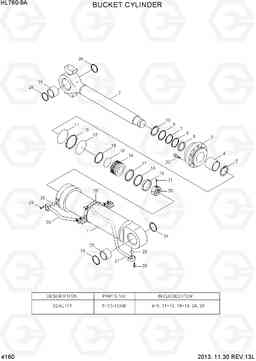 4160 BUCKET CYLINDER HL760-9A, Hyundai