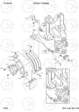 5010 FRONT FRAME HL760-9A, Hyundai