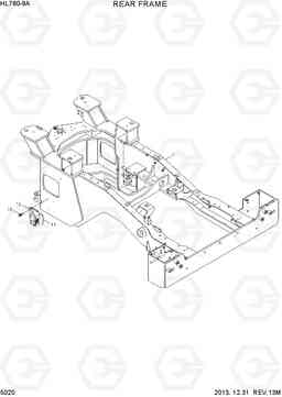 5020 REAR FRAME HL760-9A, Hyundai