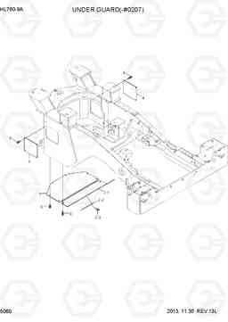 5060 UNDER GUARD(-#0207) HL760-9A, Hyundai