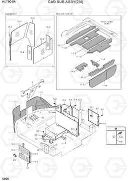 5090 CAB SUB ASSY(2/4) HL760-9A, Hyundai