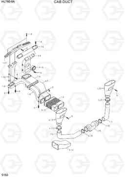 5150 CAB DUCT HL760-9A, Hyundai