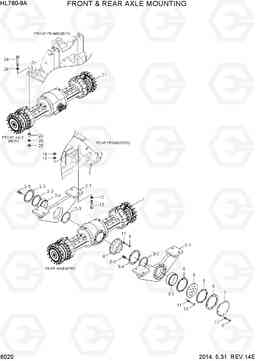 6020 FRONT & REAR AXLE MTG HL760-9A, Hyundai