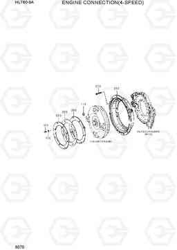 6070 ENGINE CONNECTION(4-SPEED) HL760-9A, Hyundai