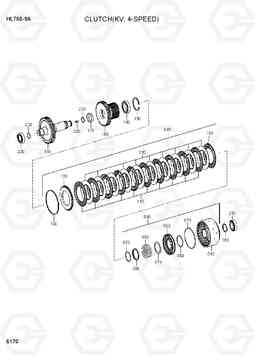 6170 CLUTCH(KV, 4-SPEED) HL760-9A, Hyundai