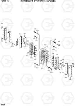 6220 GEAR SHIFT SYSTEM 2(4-SPEED) HL760-9A, Hyundai