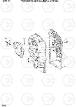 6250 PRESSURE REGULATOR(4-SPEED) HL760-9A, Hyundai