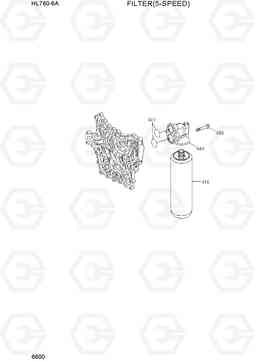 6600 FILTER(5-SPEED) HL760-9A, Hyundai