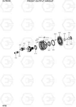 6700 FRONT OUTPUT GROUP HL760-9A, Hyundai