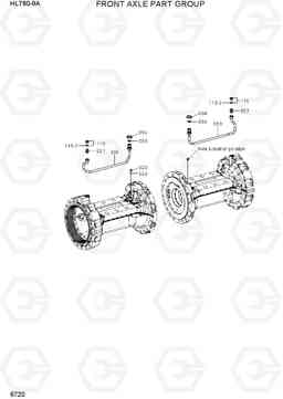 6720 FRONT AXLE PART GROUP HL760-9A, Hyundai