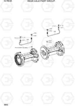 6830 REAR AXLE PART GROUP HL760-9A, Hyundai