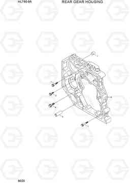 9020 REAR GEAR HOUSING HL760-9A, Hyundai